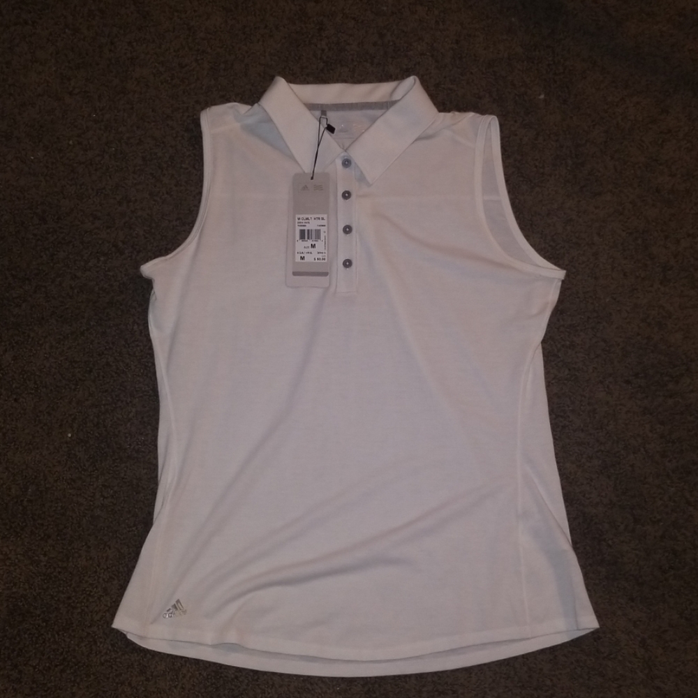 Adidas clima women's sleeveless polo